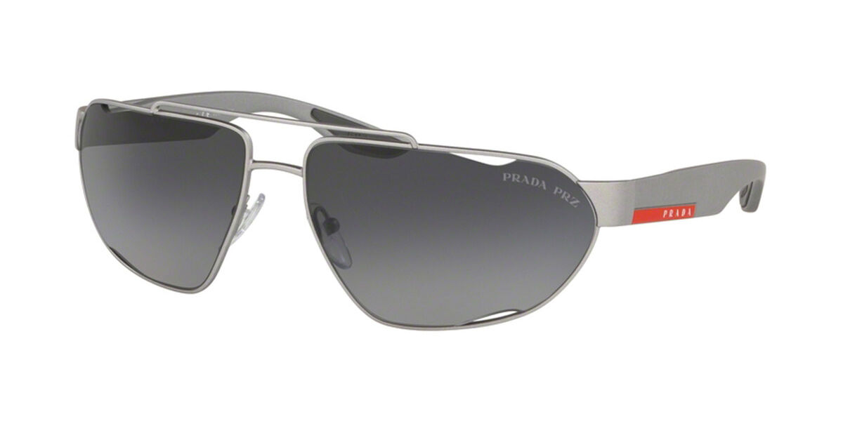 Prada Linea Rossa PS56US Polarized 4495W1 Sunglasses in Dark Grey ...