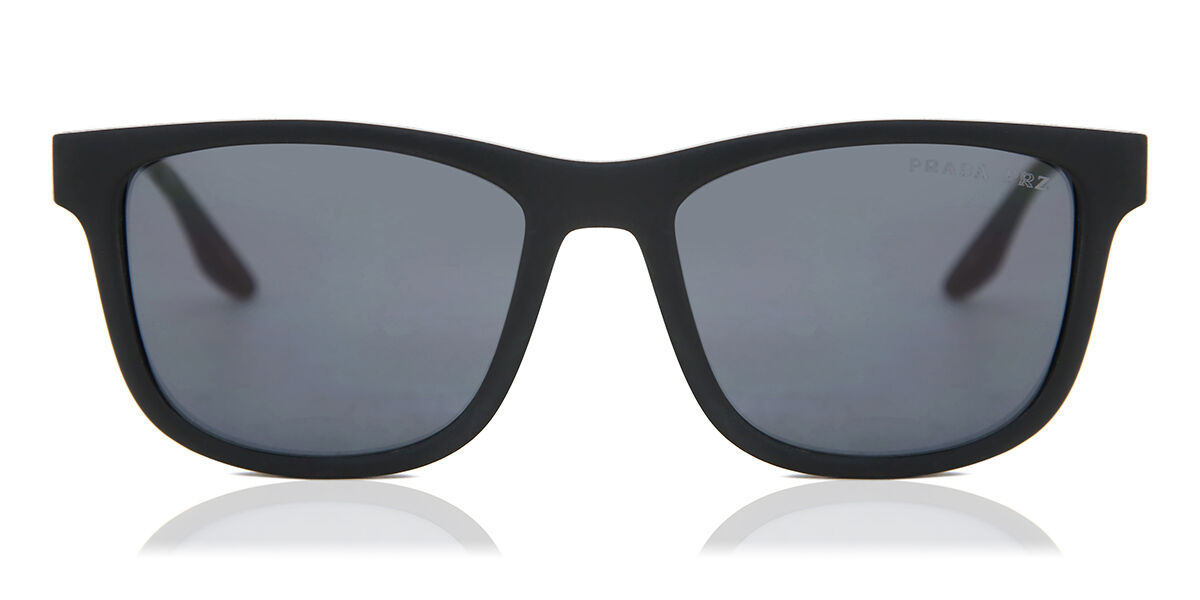 Prada Linea Rossa PS 04XS DG002G Black Rubber Sunglasses