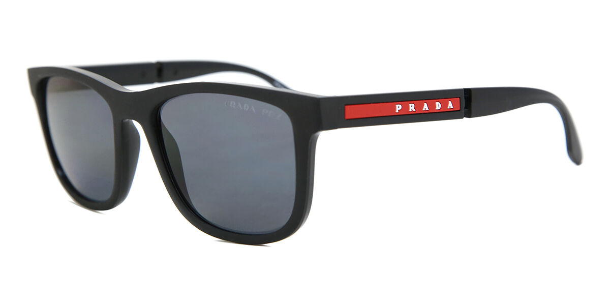 Prada Linea Rossa PS04XS Polarized DG002G Sunglasses Rubber Black