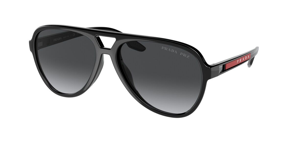 Prada Linea Rossa PS06WS Polarized 1AB06G Sunglasses Black ...