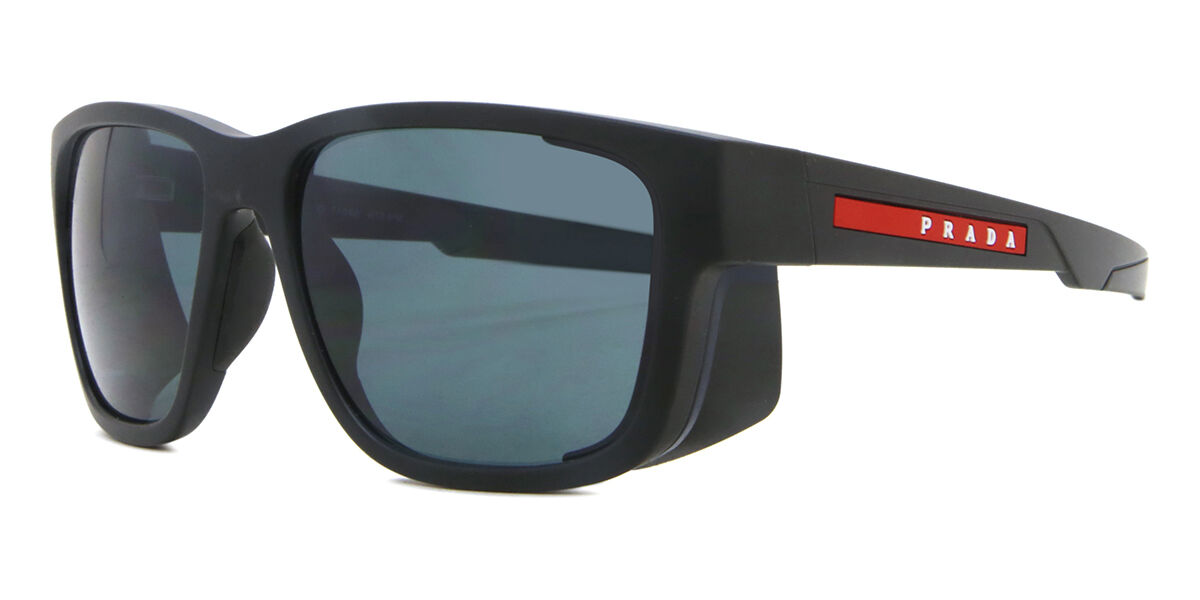 Prada Linea Rossa PS07WS DG009R Sunglasses Black Rubber