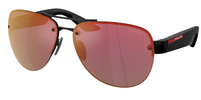 Rosa Lentes Prada Aviador GAFAS Prada 65ZS SVF08S Oro Rosa Y
