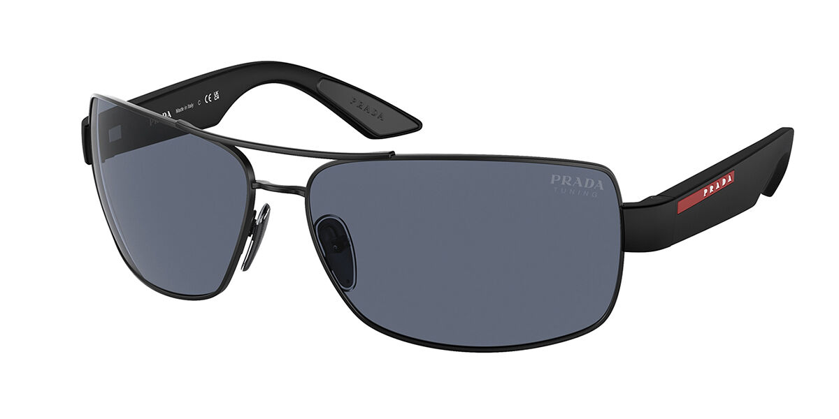 Photos - Sunglasses Prada Linea Rossa  Linea Rossa PS50ZS 1BO09R Men's  Black S 