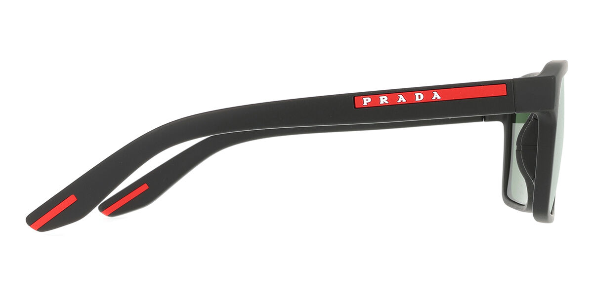 PRADA 長方形フレムサンクラス 05YSSOLE DG006U PS05YS サングラス Black Rubberized Effect | SmartBuyGlasses JP