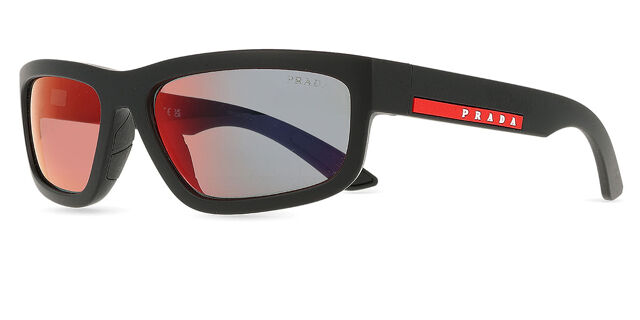 Prada Linea Rossa PS05ZS DG008F Rectangle Rubberized Black  display picture 1