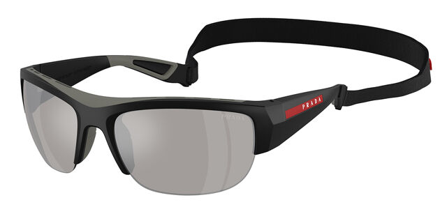 Prada Linea Rossa PS A01S 1BO05A Wraparound Matte Black  display picture 3