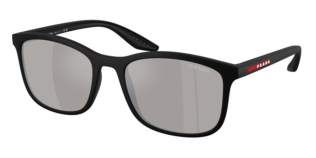 Prada Linea Rossa PS A08S 1BO2B0 Men's Sunglasses Black Size 56