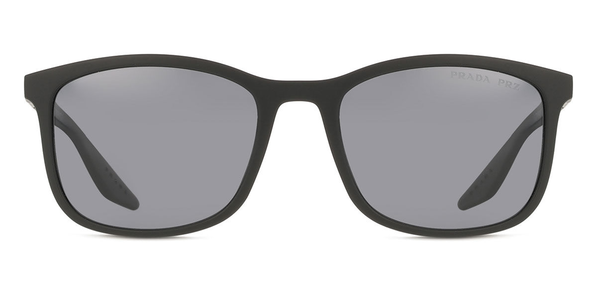 Prada Linea Rossa PS A08S Polarized DG002G Men's Sunglasses Black Size 56