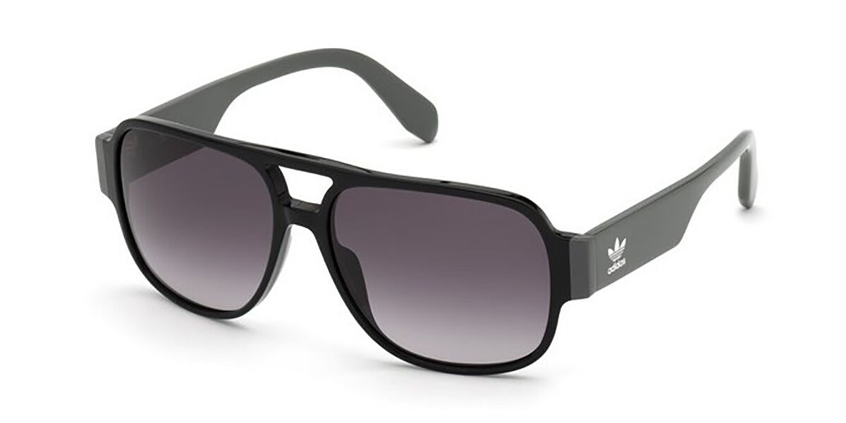 Photos - Sunglasses Adidas Originals  Originals OR0006 01B Men's  Black Size 5 