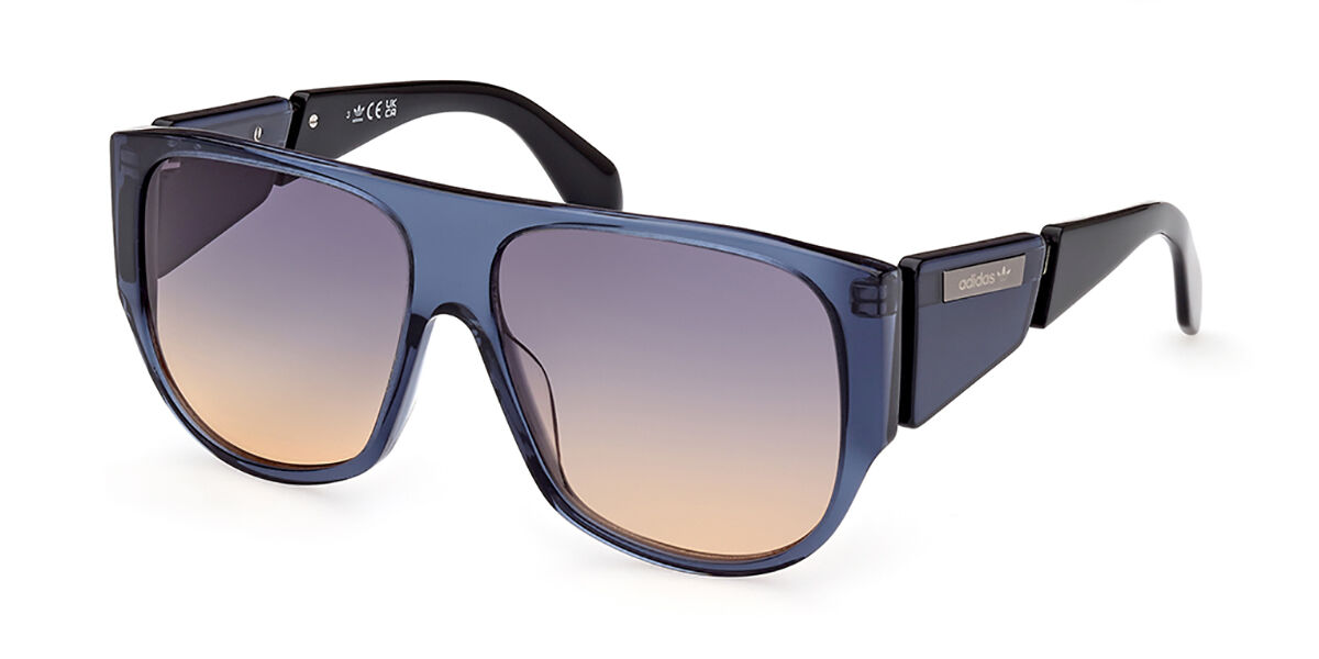 Adidas Originals OR0097 92W Sunglasses Transparent Space Blue ...