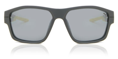 Puma Rectangular Sunglasses PU0359S-001 Black Frame Smoke Lenses