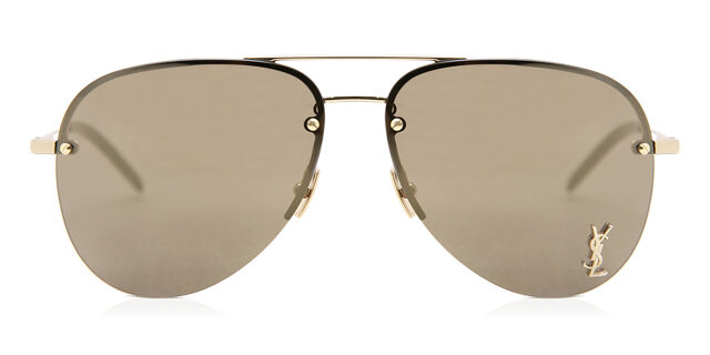 Saint Laurent CLASSIC 11 M 004 Pilot Gold Sunglasses  display picture 3