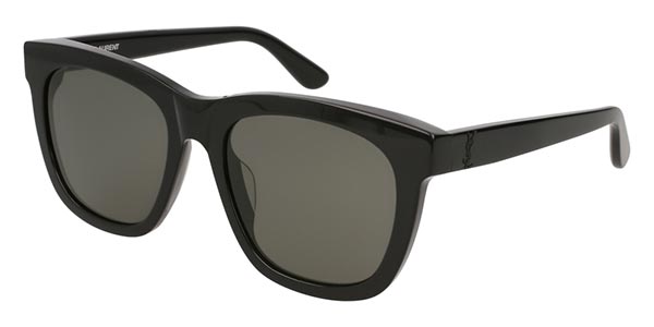 Photos - Sunglasses Yves Saint Laurent Saint Laurent Saint Laurent SL M24/K 001 Men's  Black Size 55 