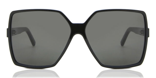 Saint Laurent SL 232 BETTY 001 Square Black Sunglasses  display picture 3