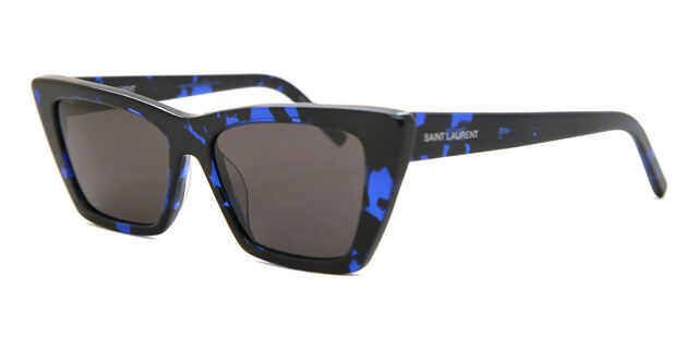 Saint Laurent SL 276 MICA 009 Cat Eye Spotted Blue Black  display picture 1