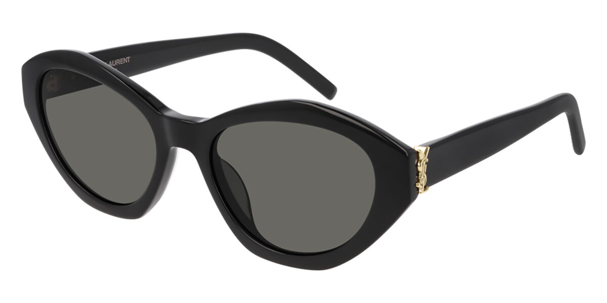 Saint Laurent SL M60 006 Sunglasses Black | VisionDirect Australia