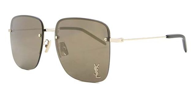 Saint Laurent SL 312 M 006 Square Gold Sunglasses  display picture 1