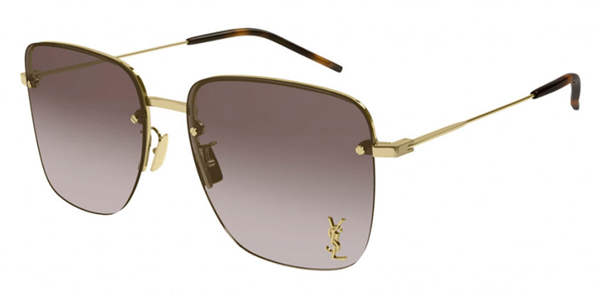 Photos - Sunglasses Yves Saint Laurent Saint Laurent Saint Laurent SL 312 M 008 Women’s  Gold Size 58  