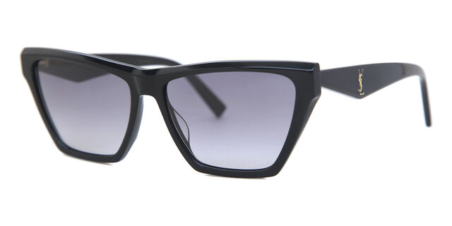 Saint Laurent SL M103 001 Cat Eye Shiny Black Sunglasses 