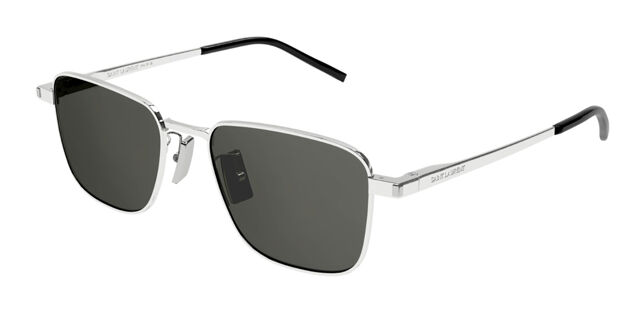 Saint Laurent SL 529 002 Square Silver Sunglasses  display picture 3