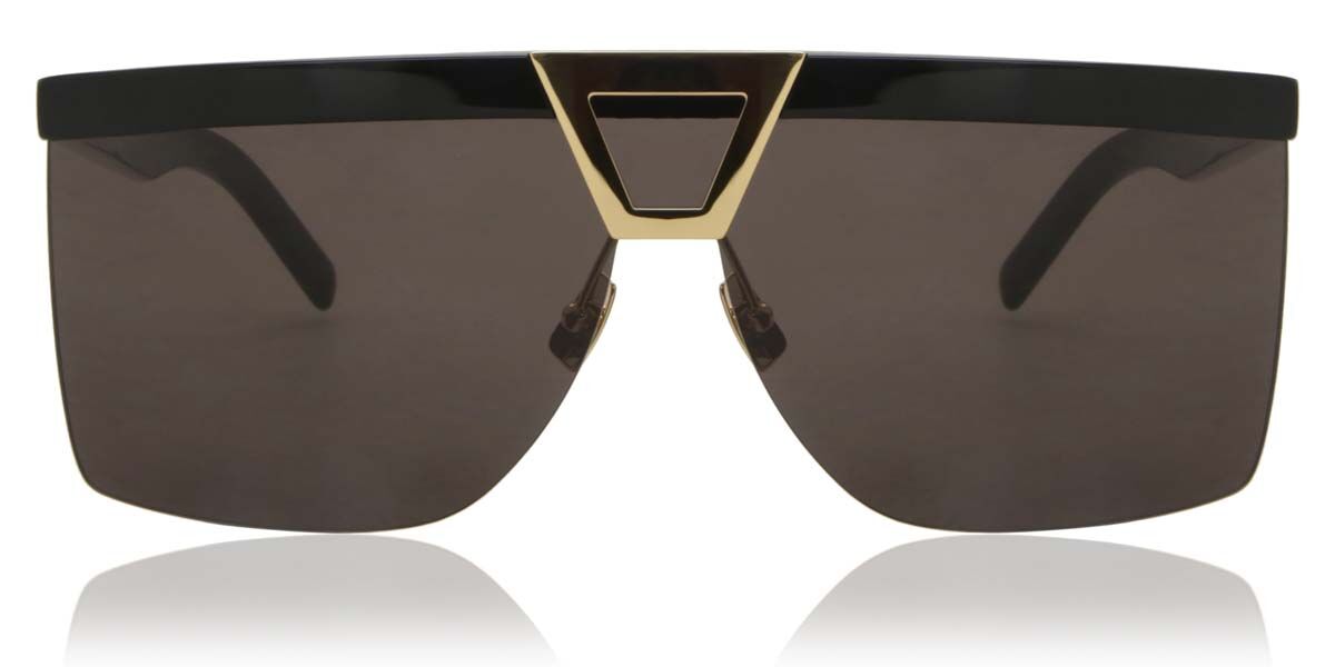 Photos - Sunglasses Yves Saint Laurent Saint Laurent Saint Laurent SL 537 PALACE 001 Men's  Black Size 