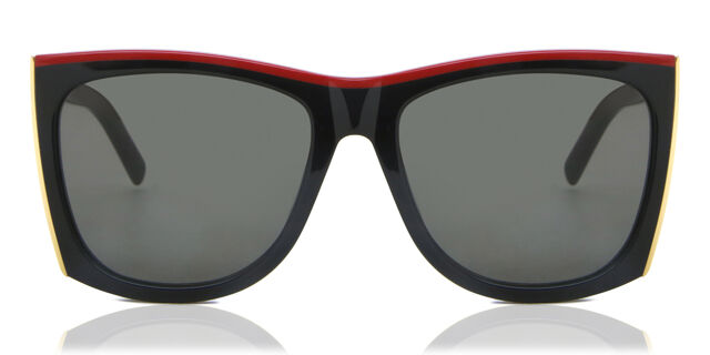 NEW SAINT LAURENT WOMEN SQUARE SL539 PALOMA 001 SUNGLASSES SAINT LAURENT PALOMA Saint Laurent SL 539 Paloma Acetate Square Frame - Black – Kith main image 4