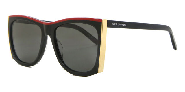 Saint Laurent SL 539 PALOMA 001 Square Black Sunglasses 