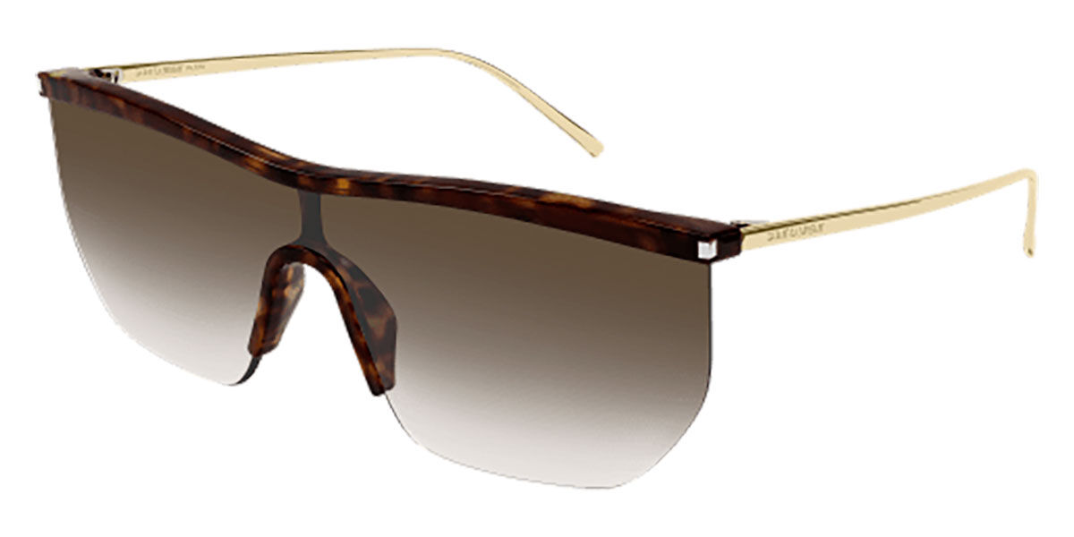Saint Laurent SL 519 MASK 003 Sunglasses in Tortoise | SmartBuyGlasses USA
