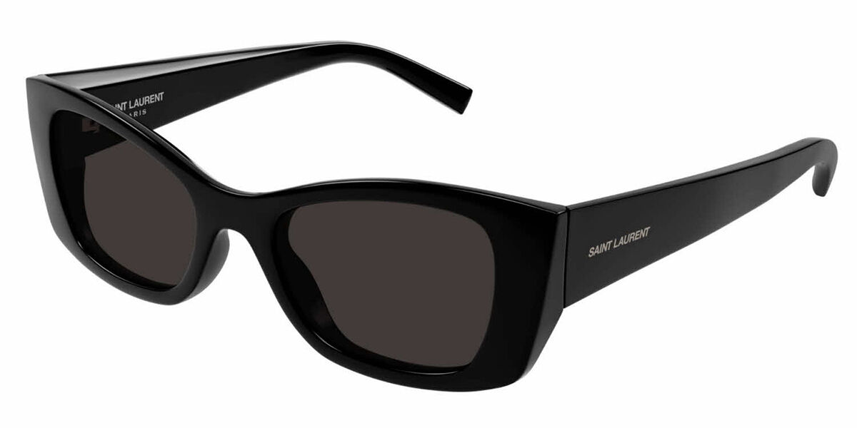 Photos - Sunglasses Yves Saint Laurent Saint Laurent Saint Laurent SL 593 001 Women’s  Black Size 52  