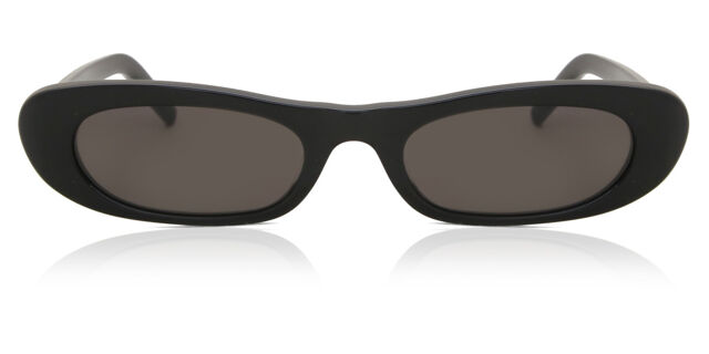 Saint Laurent SL557 SHADE 001 Sunglasses Black Oval Frame, Black Lenses Saint Laurent SL 557 Shade 001 Black Sunglasses - eye-oo.com main image 4