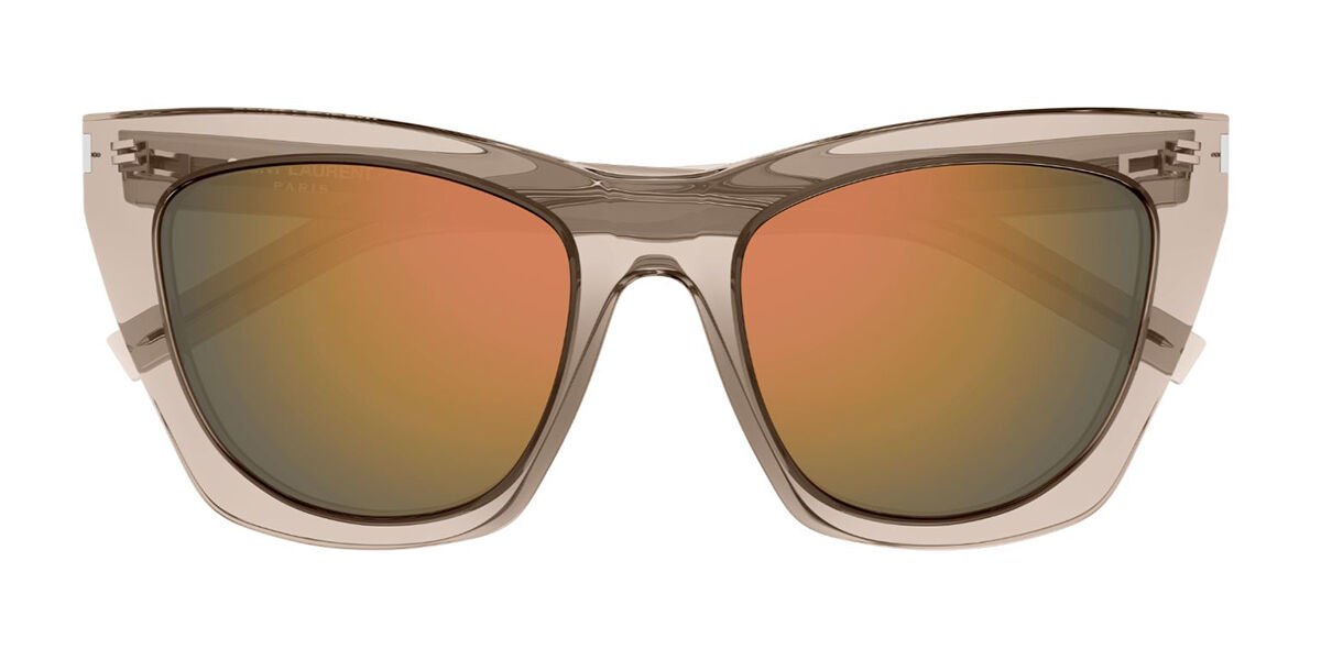 Photos - Sunglasses Yves Saint Laurent Saint Laurent Saint Laurent SL 214 KATE 023 Women’s  Brown Size 