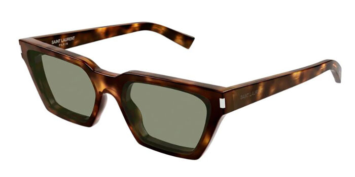 Saint Laurent SL 633 CALISTA 002 Cat Eye Tortoise Sunglasses 