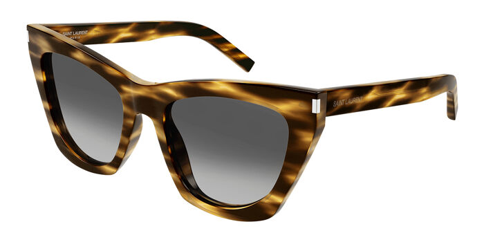 Saint Laurent SL 214 KATE 032 Cat Eye Transparent Beige  display picture 3