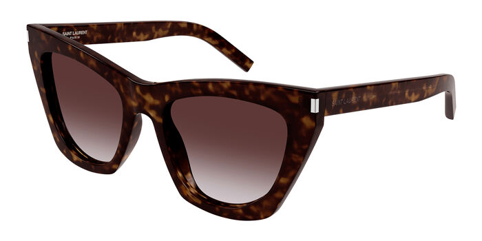 Saint Laurent SL 214 KATE 025 Cat Eye Transparent Brown  display picture 1