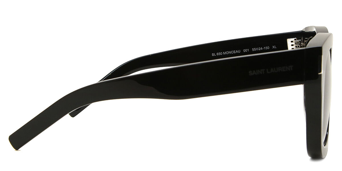 SAINT LAURENT SL 650 モンソ SL650MONCEAU 001BLACKBLACKBLACK SL 650 MONCEAU sunglasses Black | SmartBuyGlasses US