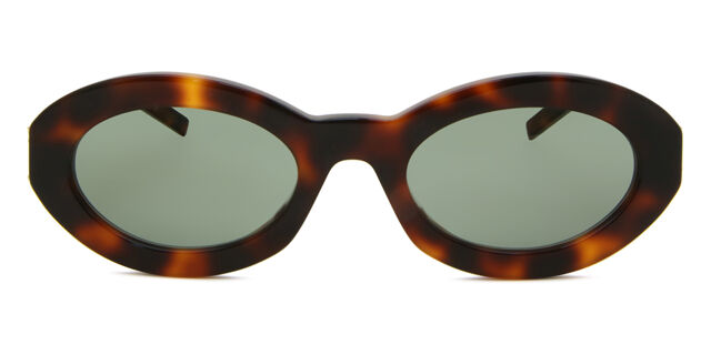 Saint Laurent SL M136 002 Oval Dark Tortoise Sunglasses  display picture 1