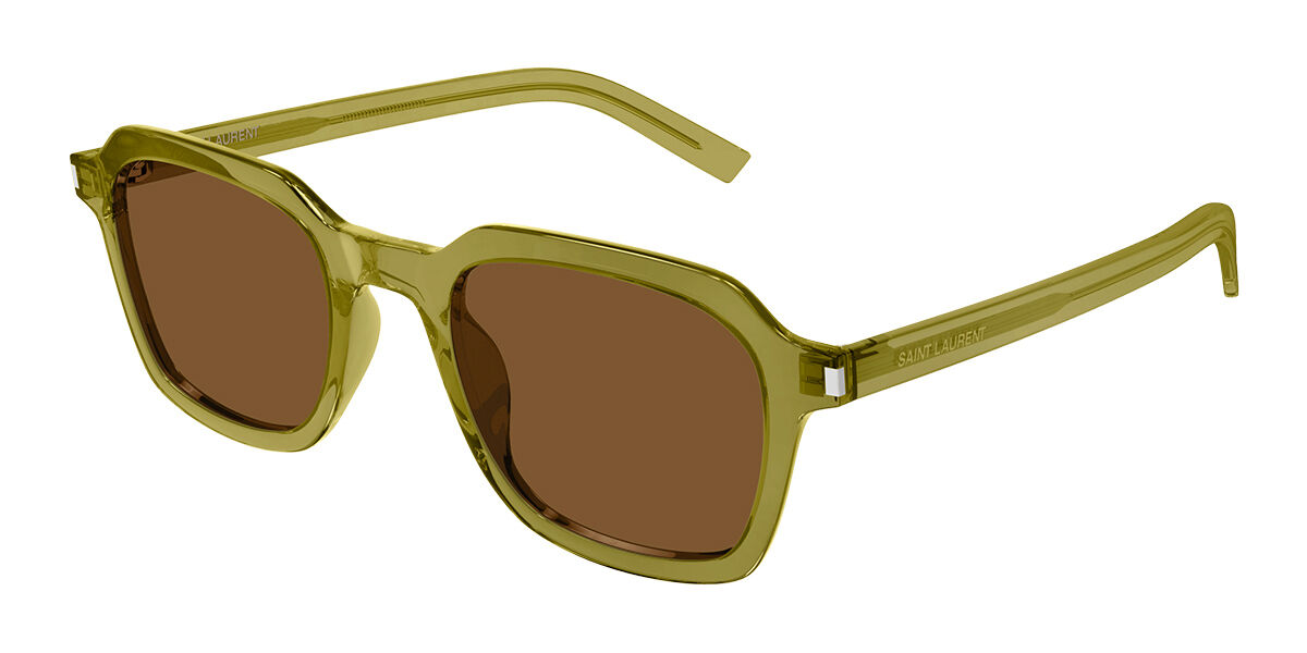 Saint Laurent SL 715 SLIM 004 Men's Sunglasses Green Size 49