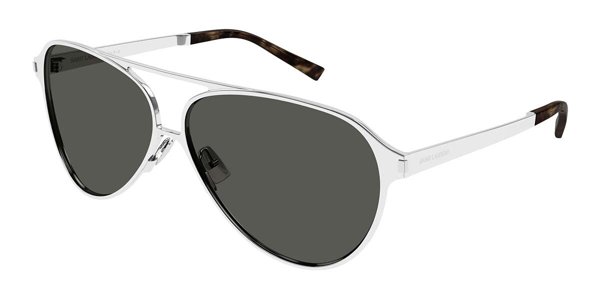 Saint Laurent SL 734 002 Men's Sunglasses Silver Size 62