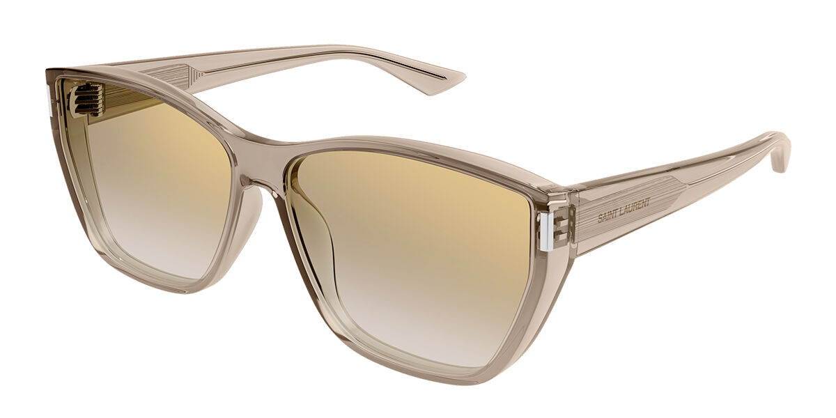 SAINT LAURENT スクエアフレムサンクラス SL758 003 SL 758/F Asian Fit sunglasses Transparent Yellow