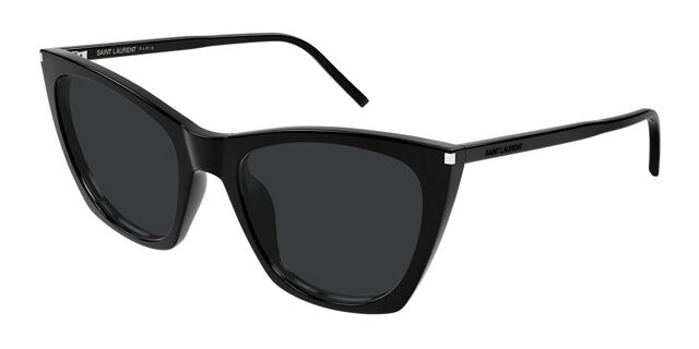 Saint Laurent SL 214 KATE THIN 001 Cat Eye Black Sunglasses  display picture 3