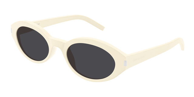 Saint Laurent SL 567 005 Oval Ivory White Sunglasses  display picture 2