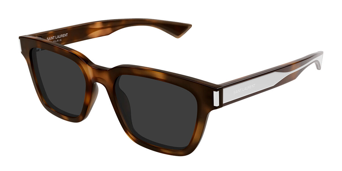 Image of Saint Laurent SL 790/F Asian Fit 003 53 Lunettes De Soleil Homme Tortoiseshell FR