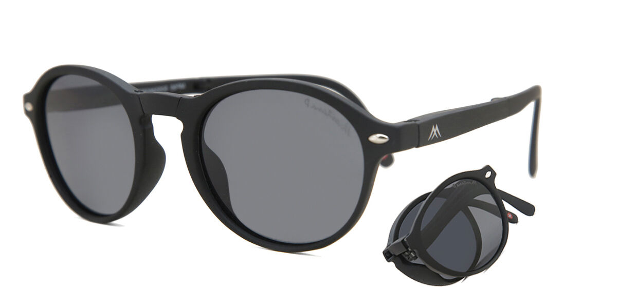 Montana Eyewear MP66 Polarized MP66 Sunglasses Black | VisionDirect ...