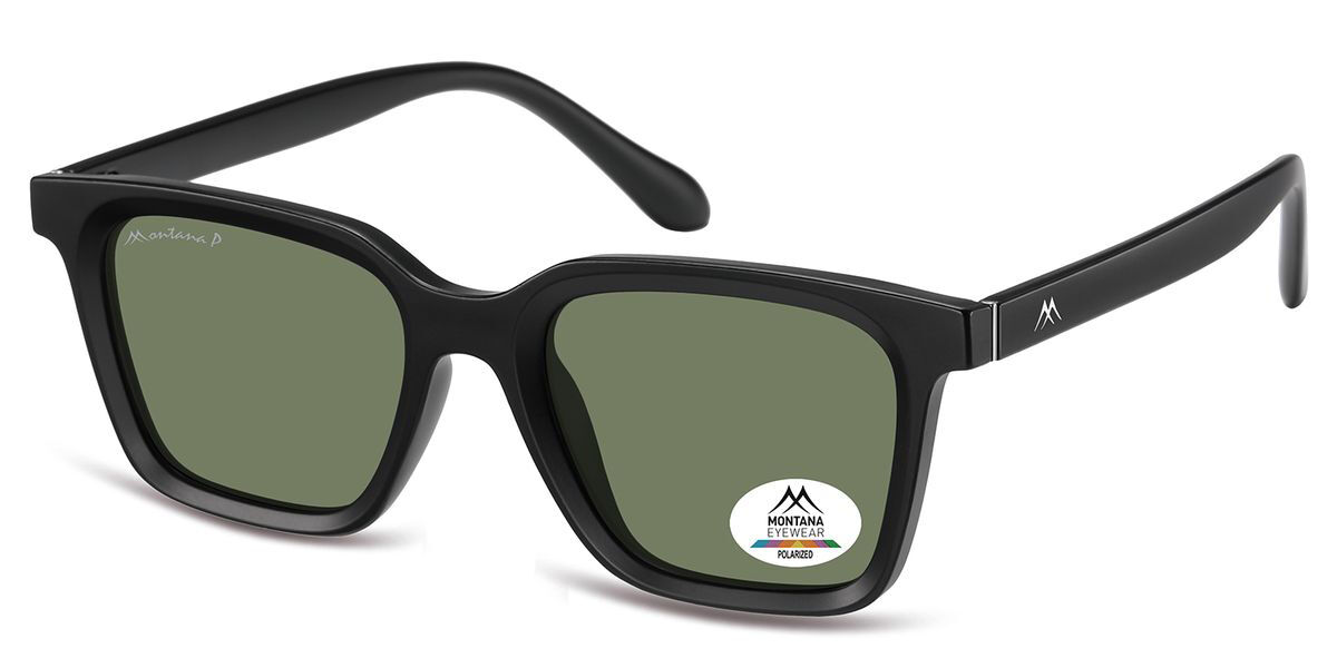 Montana Eyewear MP58 Polarized MP58A Men's Sunglasses Black Size 52