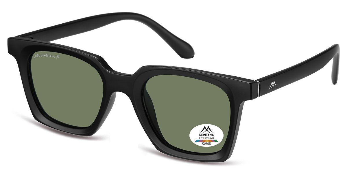 Montana Eyewear MP59 Polarized MP59A Men's Sunglasses Black Size 49