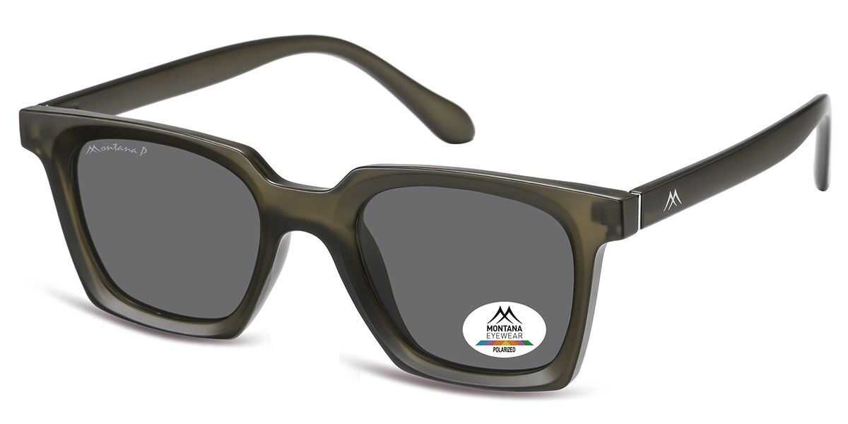 Montana Eyewear MP59 Polarized MP59E Men's Sunglasses Grey Size 49