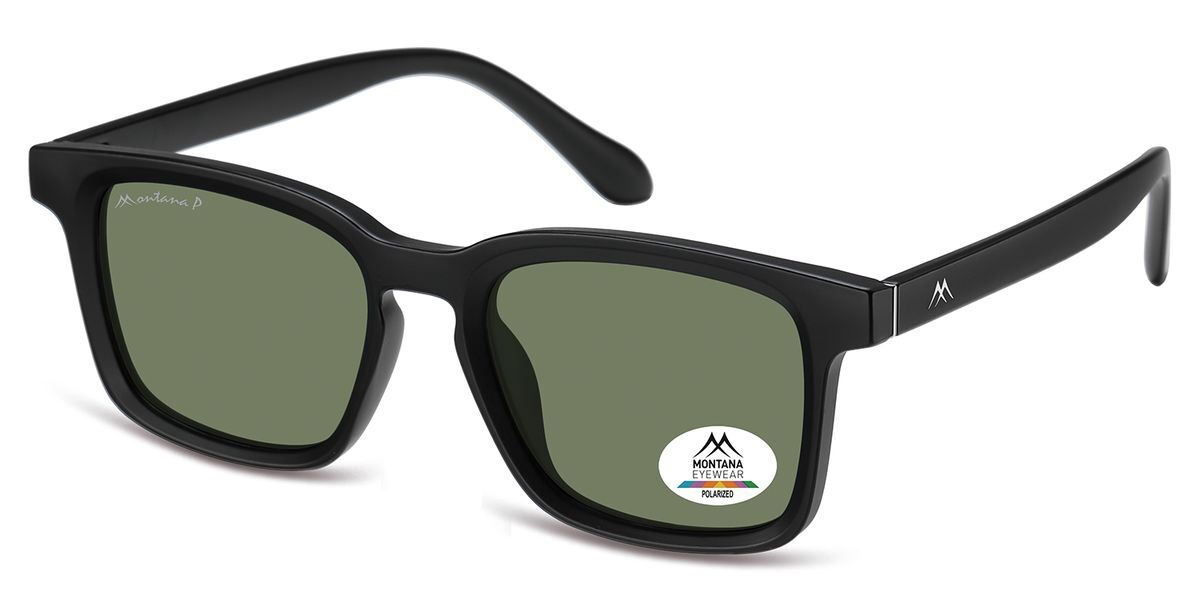 Montana Eyewear MP60 Polarized MP60A Men's Sunglasses Black Size 52