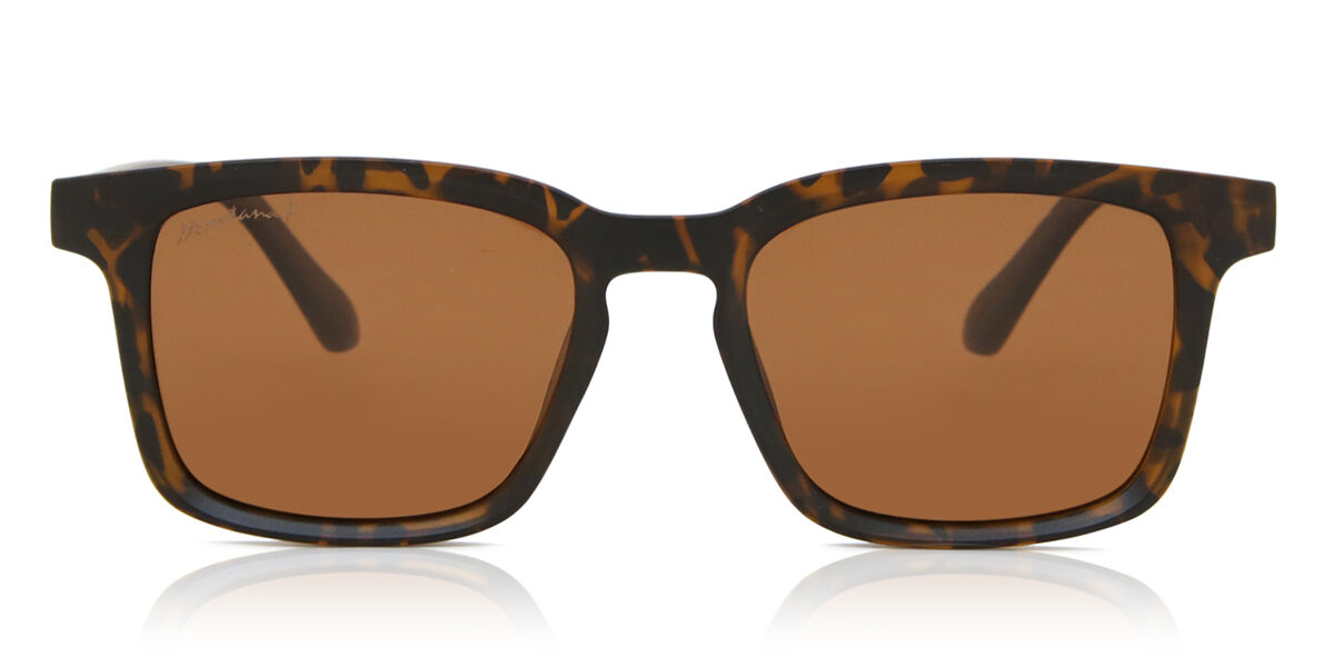 Montana Brillen MP60 Polarized MP60B Tortoiseshell Herren Sonnenbrillen