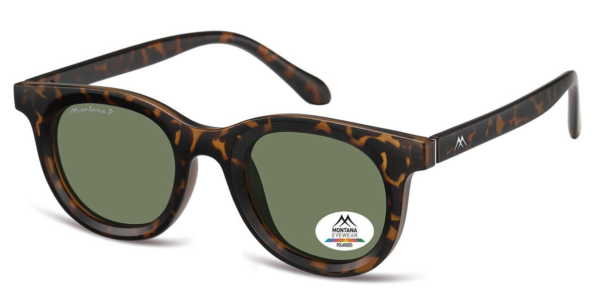 Montana Eyewear MP61 Polarized MP61C Men's Sunglasses Tortoiseshell Size 47