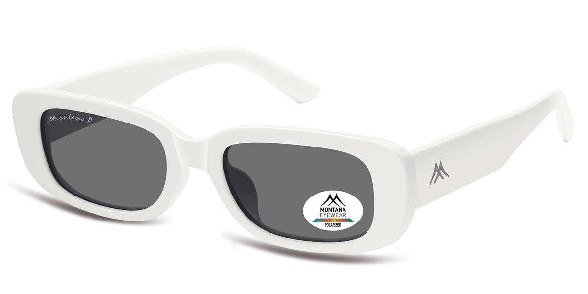 Montana Eyewear MP65 Polarized MP65B Women's Sunglasses White Size 52